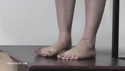 The Slave Will Not Have an Orgasm Under Mistress Cassy's Bare Feet
