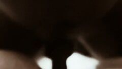 Толстушка, играющая с клитором, получает глубокое проникновение с большим черным членом в киску в видео от первого лица