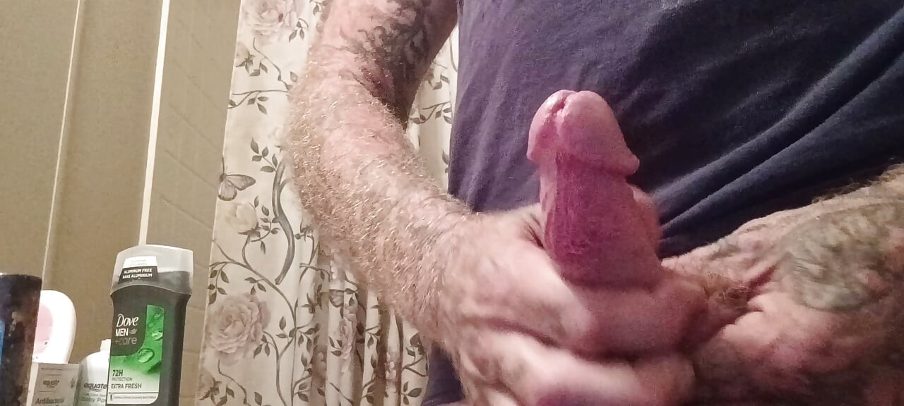 Daddy edging and releasing hot cum load