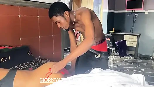 Drilling her creamy cunt