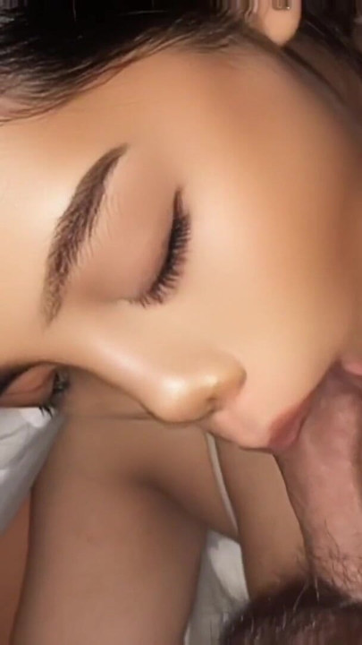 Cum in tits blowjob step sister is so good that sperm squirts on her big tits | Clip 1