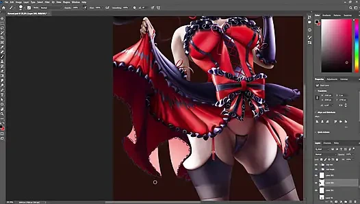 Kurumi timelapse sfw date a live