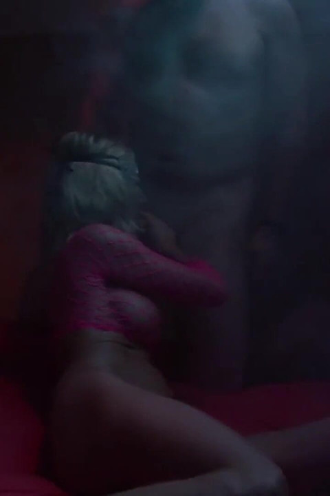 Masked blonde mature fucked in gang bang