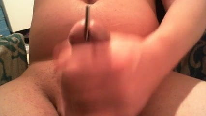 jerking with small rod in urethra