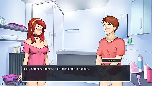 Christie Stuck In a Washing Machine- Milfs Plaza Christie Sex Scenes Gameplay Part 1