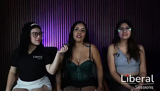 ORGY with two HOTWIVES, they are fucked by strong men