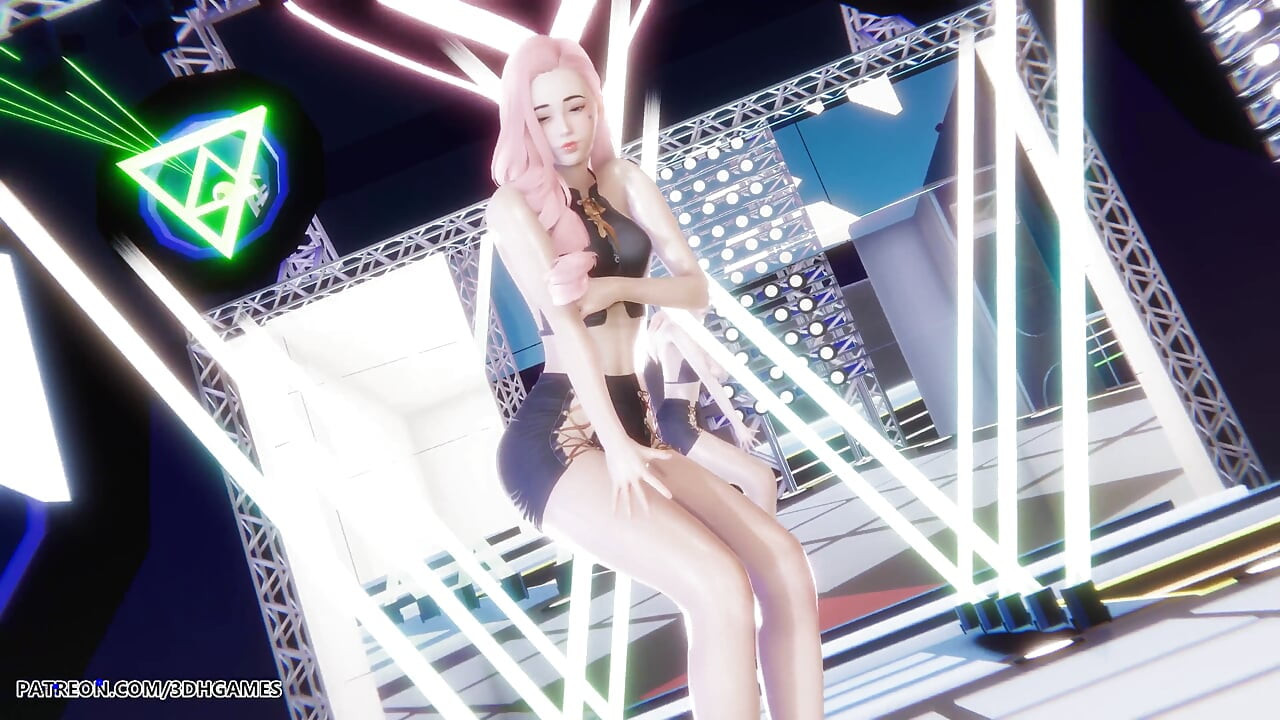 Mmd Twice - I Can't Stop Me Seraphine Sexy Striptease League of Legends Hentai Uncensored