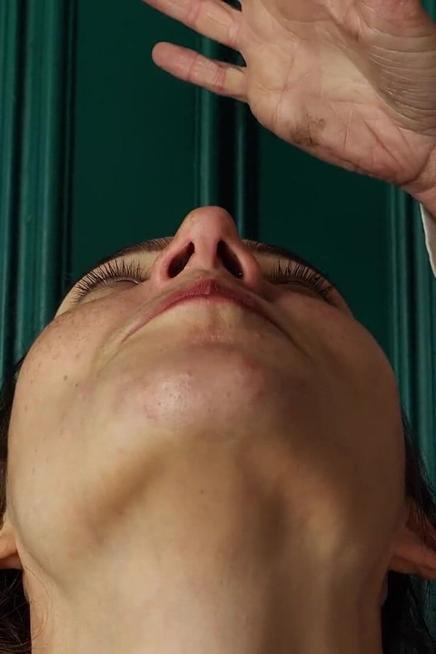 Good Girl Mila's Nose Inspection and Pinching by Mistress Inka