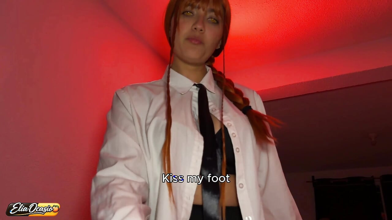 Makima's good boy gets his reward for being obedient: Femdom, blowjob, lingerie