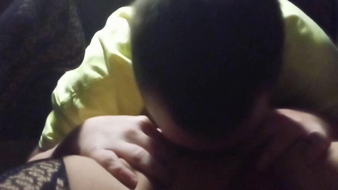 Hubby eating & fucking my tight wet BBW pussy one more time