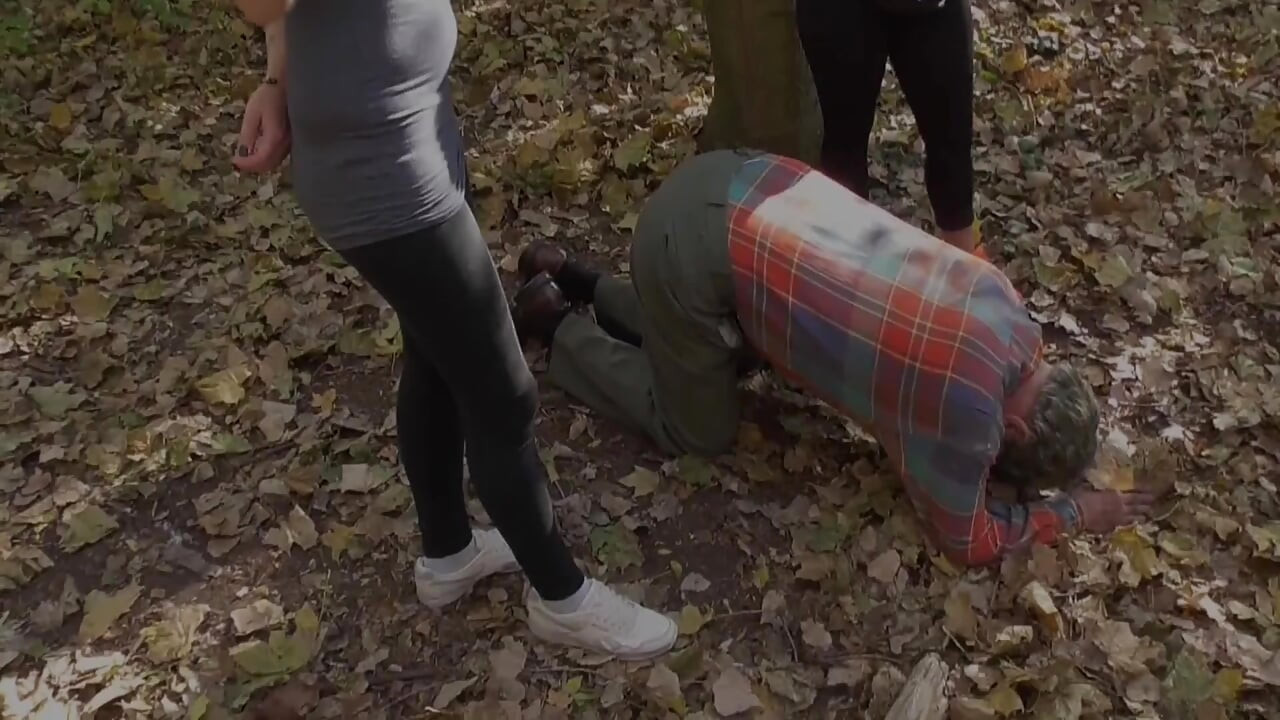 Riding the old pet in the forest
