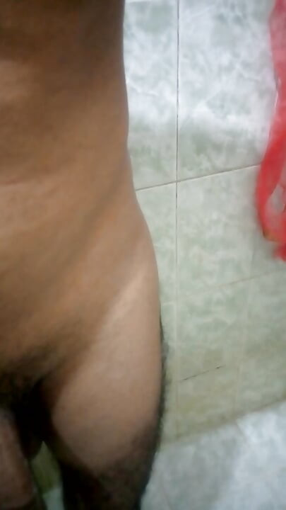 Hand job in bathroom