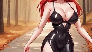 Seksi kapare aajmate hain aur nachte hain! bare stan aur uttam sharir ko chherna! kartoon