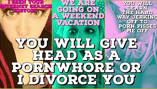 Seen Your Search History You Will Be My Pornwhore or I Divorce You