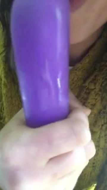 Sucking my new toy