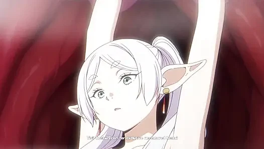 Eski elf mage frieren ve çırağı Fern karanlık ormanda dev bir iblis yarakla korunmasız sikiliyor