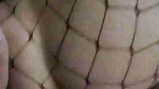 Orta yaşlı seksi kadın ifşa - file çoraplı seks