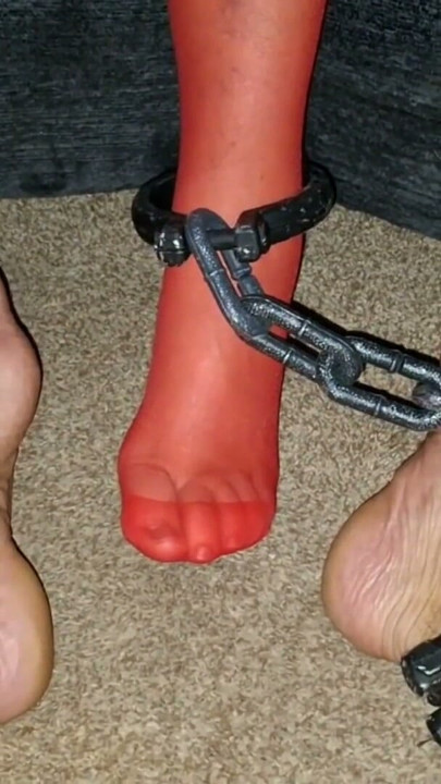 Wearing chains and stockings | Clip 1