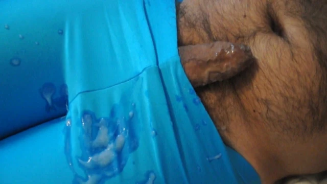 Cum on shiny spandex Leggings
