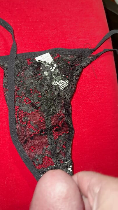 Cum on wife’s panties 63