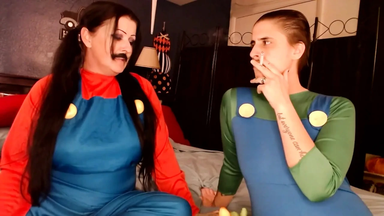 Halloween Cosplaying Smoke Break