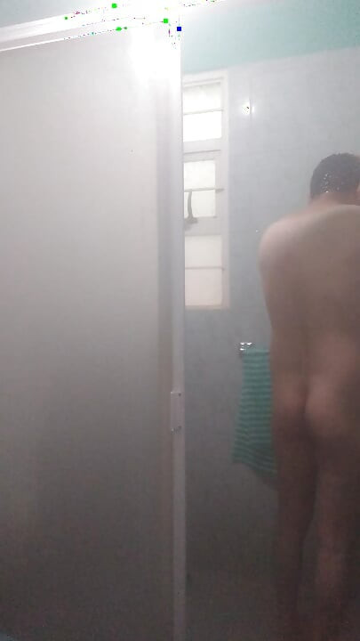Showering so happy
