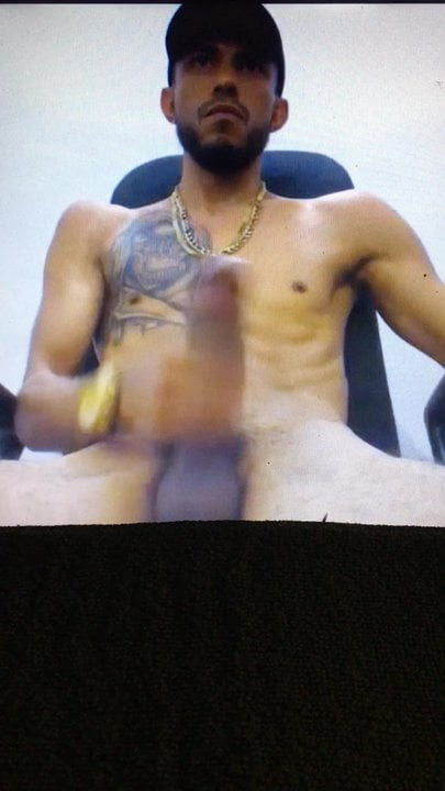 Huge hung cock Latino jerking