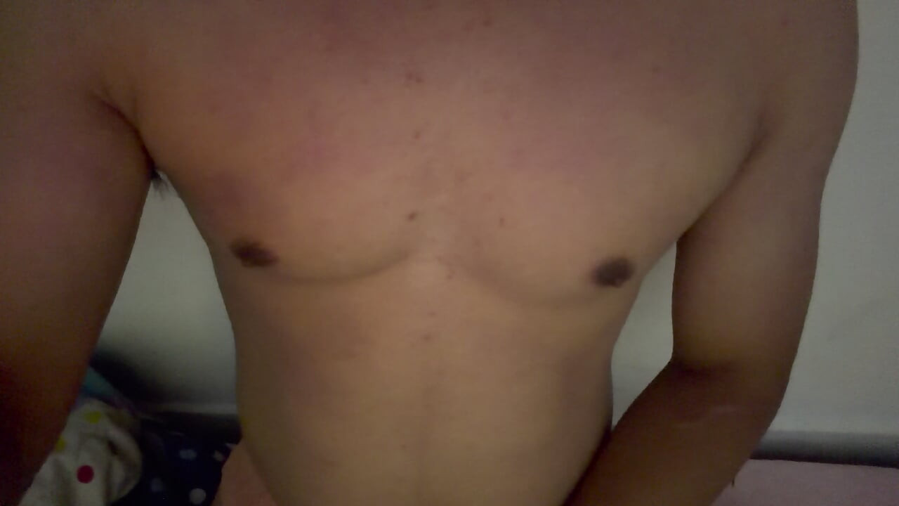 Boy Handsome Muscle Solo Cum Cock in House