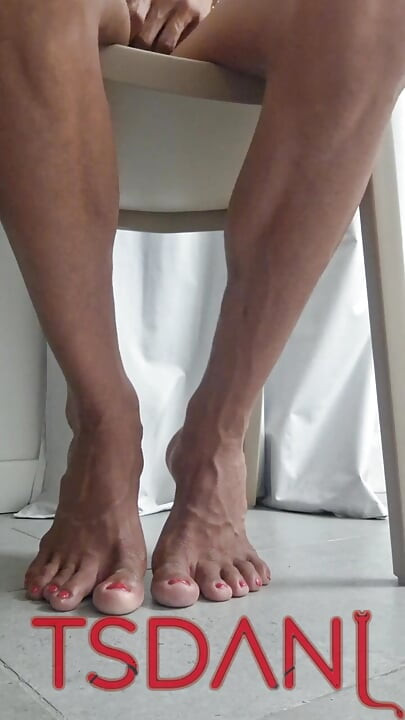 At Home, Showing My Feet by Voice, I Think About When It Will Be Wonderful to Suck Them All at Night