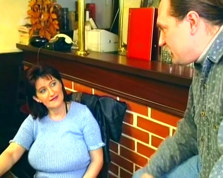 Busty Mature German bitch fucked in a bar