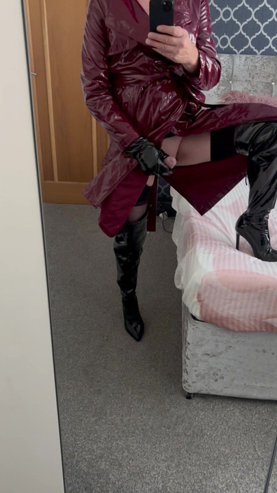 PVC Mac ต้นขาและถุงน่อง