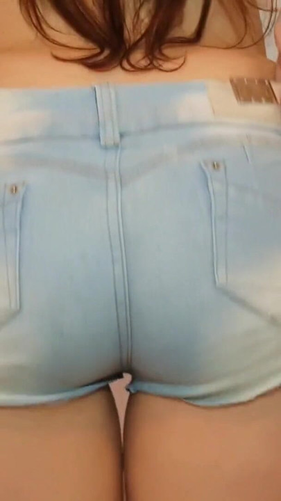 Memorable moment from "Wife in micro shorts without panties"