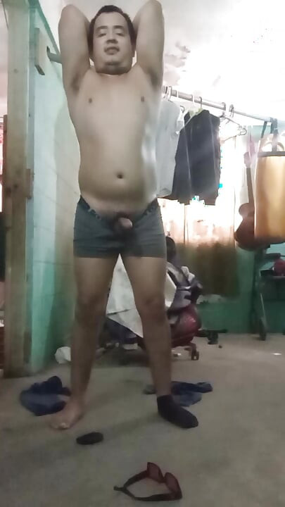 Jesus in boxer pulling his penis 179