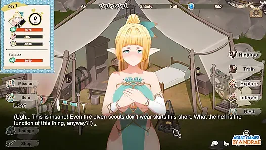 Flee, My Elven Ninja! 3D Gameplay Part 1