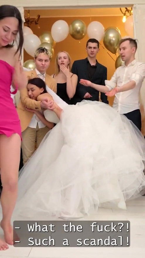 BRIDE4K. رآني جميع ضيوفنا أنيك في حفل زفافي | مقطع 1
