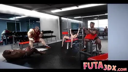 FUTA 3DX - лучшее из создателя Monica Rossi - жестко трахающиеся крошки Futa, подборка