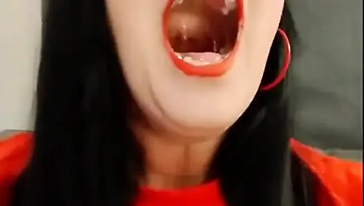 Red Lipstick with Mouth Tour