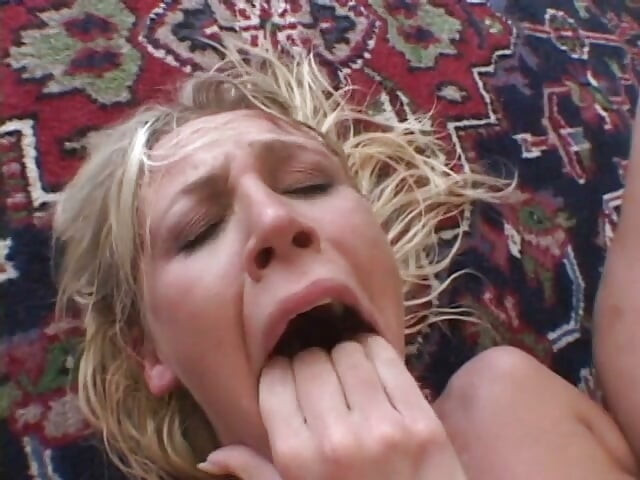 Blonde chick gets her tight asshole pounded