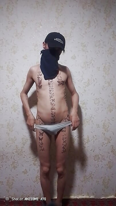 Femboy dresses up