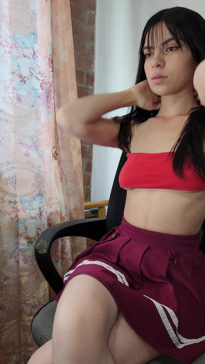 I love what this looks like I fret! . red skirt