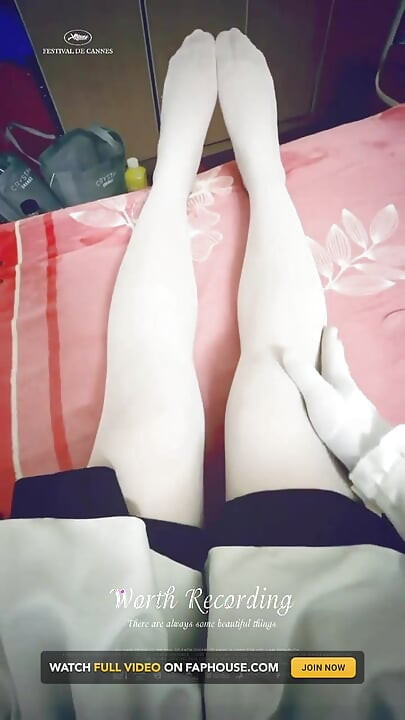 Crossdresser White Stocking and Maid