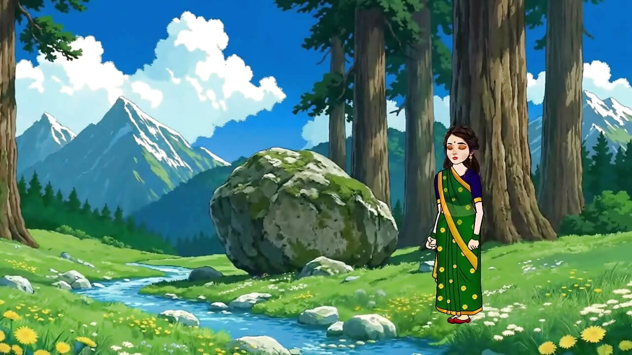 Neelam bhabhi jungle me fake cock chut me dal rahi thi, Raju comes and fucks Neelam ki bade lund se chudai karta hai.
