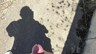 I masturbate on the street and cum