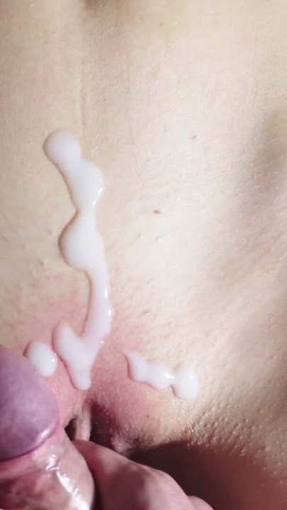 I just shaved my pussy and he can't resist he has to fuck me right away and cum on my pussy.... | Clip 1