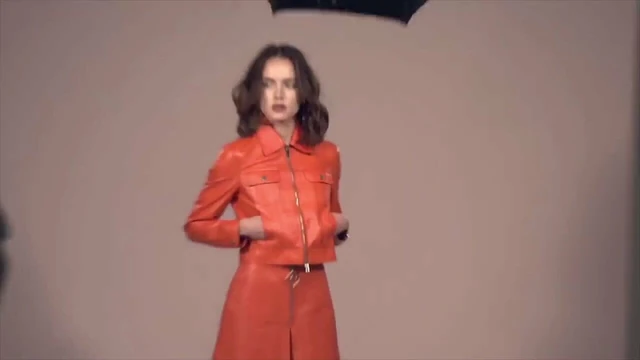 Women in Leather Jacket