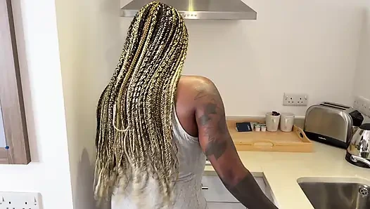 Kitchen Fucking POV  Black on Black