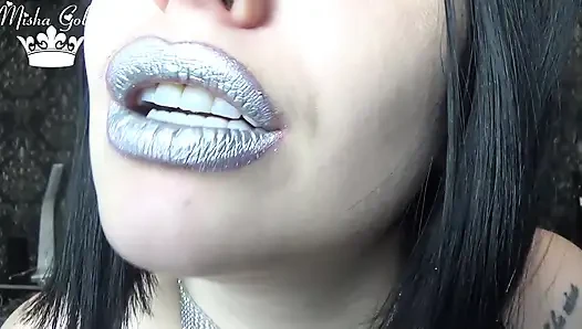 Silver juicy lips