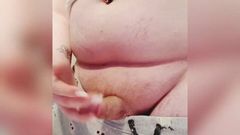 (OF) TSCB Chubby Small Dick Ginger TS Cums In Bathroom