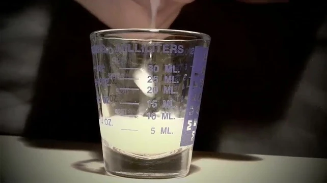 cum in shot glass