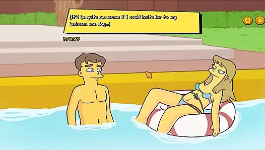 Mansion - Part 23 Swimming Naked and Cowgirl POV by Loveskysanx